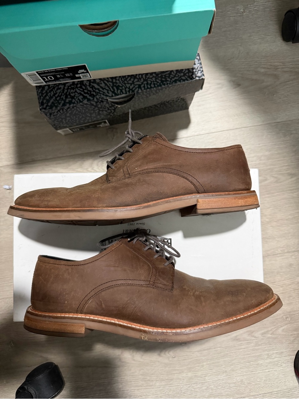 Ben Sherman Brown Suede Derby Shoes